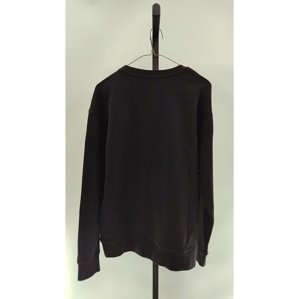 Quince Organic Heavyweight Fleece Crew Black Sleeved Top M - Picture 2 of 2